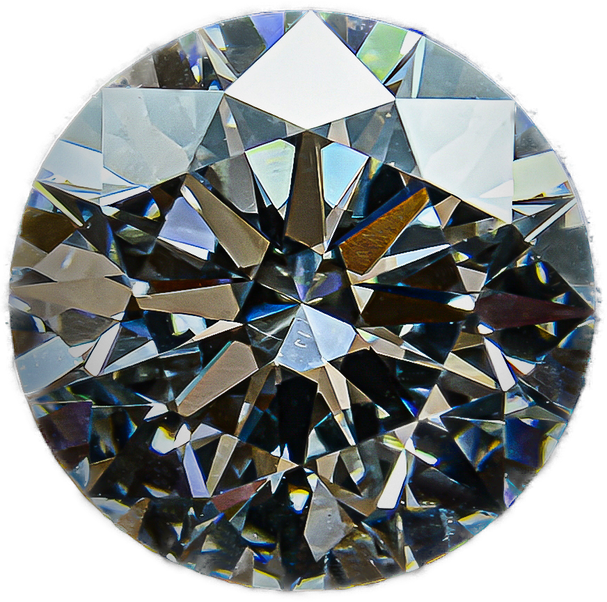 Diamond de synthèse rond face